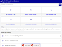 Tablet Screenshot of diecastingindia.com